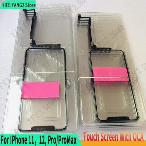 10pcs /lot Wholesa No Welding Touch Screen + OCA Digitizer Front Glass Lens Panel Flex For Apple IPhone X XS 11 11Pro 11Pro Max