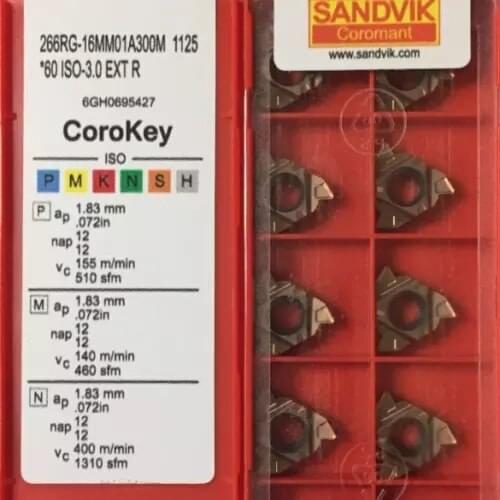10PCS CARBIDE INSERT 266RG-16MM01A300M 1125