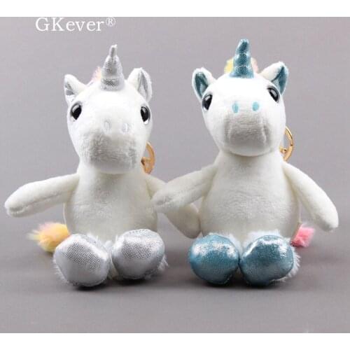 16cm Unicorn Plush toys doll stuffed Keychain pendant Cute Lovely Kawaii Peluche women kids Christmas Birthday Gift