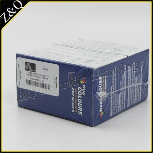 2pcs Zebra 800012-445 YMCK Color Ribbon and 1pcs 800012-601 transfer film use on Zebra ZXP8 Printer