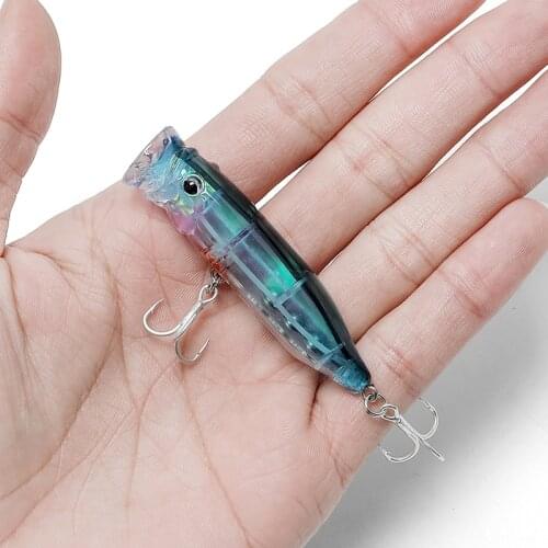 2020 7Cm 9.4G Popper Fishing Wobbler Topwater Pike Wobbler Popper Hard Bait Minnow Fishing Lure Saltwater Bait Floating Wobblers
