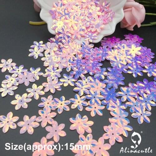 25g 15mm flower Sequins golden Paillette Sewing Garment Accessories,Clothing accessories,DIY Sequins scrapbooking shakes