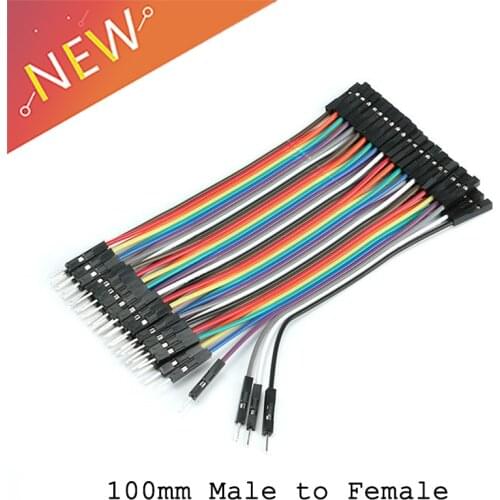 40pcs/lot 10cm 40P 2.54mm jumper wire male to female cable line