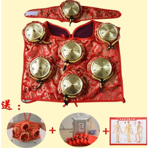 7pcs/11pcs Steel/copper Moxibustion massage boxes portable should back neck acupuncture massage coat