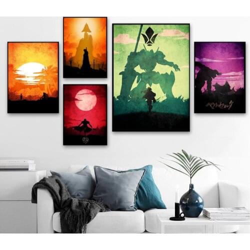 Animation characters Poster Nordic Canvas Painting Wall stickers Art HD Print Pictures Modular Modern Living Room Home Decor