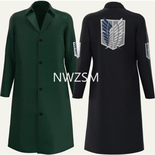 Anime Attack on Titan two dimensional periphery medium to long windbreaker Wings of freedom cosplay clothing