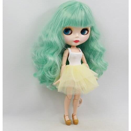 Free shipping Plastic girl doll ,Blyth 1/6 With Green hair ,NO.GRSD 916