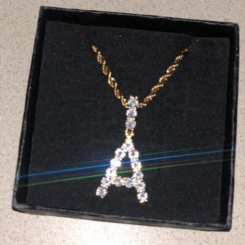 Letter Necklaces For Women Men Gold Stainless Steel A-Z Initial Charm Chain Choker Pendant Necklace Collares Jewelry Gifts Femme