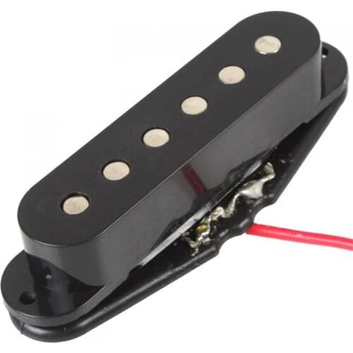Black Single Coil Sound Pickup for 6 Strings Guitar