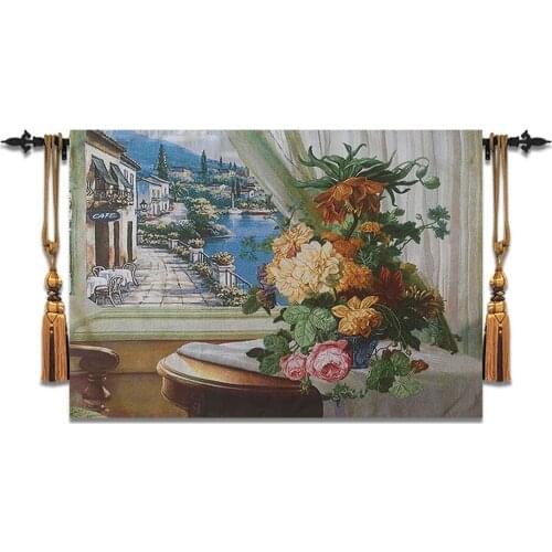 60x85cm Flowers Floral Hanging Tapestry Wall Decor Decorative Wall Tapestries Belgium Gobelin Aubusson Moroccan Decor