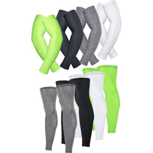 Men Women Compression Cycling Running Golf volleyball Sports Warmer Leg/Arm Sleeve Cover UV Sun Protection Leg/Arm Sleeve