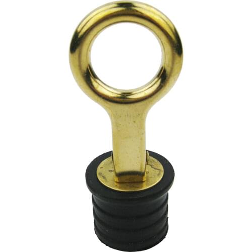 Brass Boat Marine Snap Handle Locking Drain Plug 1-1/4 inch 32mm