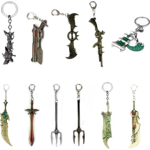 Hot Game LOL Thresh Weapon League of legendes Keychains Trendy Accessories Women Men Key Chain Chaveiro Dropshipping Wholesale