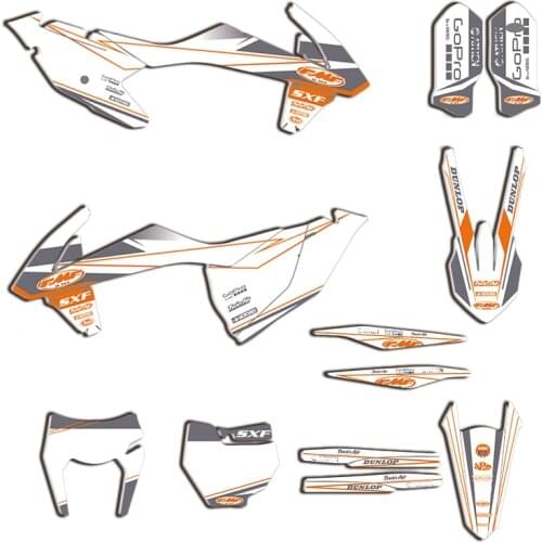 Motorcycle Graphics Decals Stickers for KTM SX SXF XC XCF 2016-2018 EXC EXCF XCW 2017-2019 125 250 350 450 500