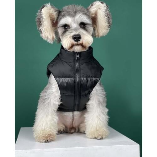 New Dog Winter Clothes Think Vest For Pet Dogs Cat Clothing Puppy Down Vest Small Dog Schnauzer Pug Akita Warm Coat For Dogs