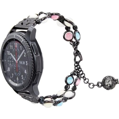 22mm 20mm Watchband for Samsung Galaxy Watch 3 41 45mm Gear S3 46mm 42mm Stainless Steel Strap for Amazift Metal Wrist Bracelet