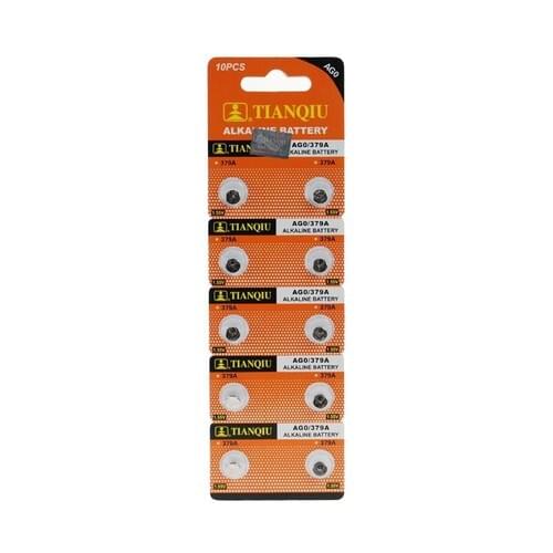 TIANQIU AG0 LR69/LR521/379 Alkaline 10'lu Button Battery