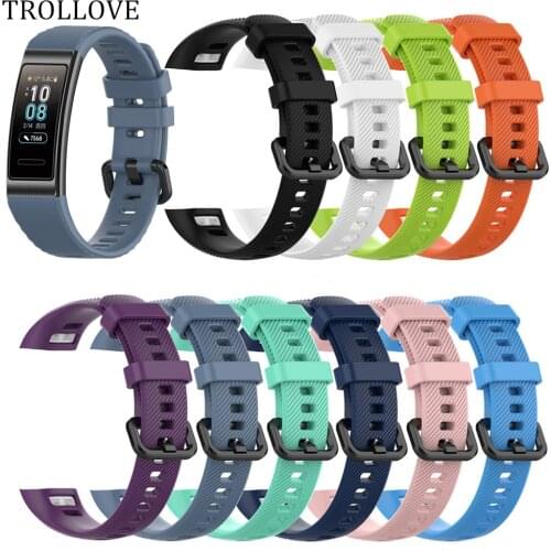 Smart Wrist Band Strap For Huawei Band 3 Pro Soft Silicone Watch Band Smart Bracelet Replacement Accessory For HUAWEI Band 3Pro