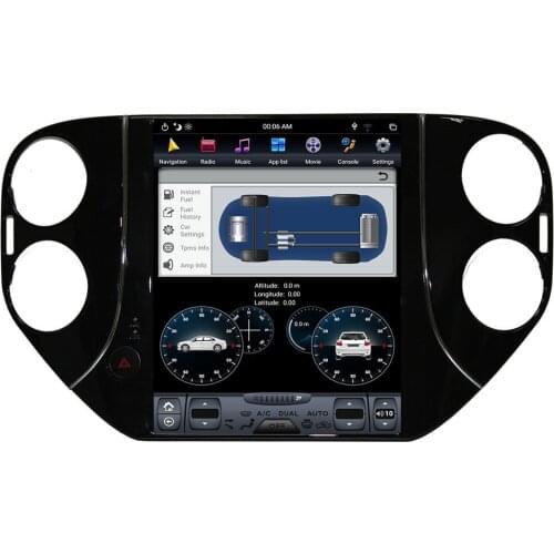 10.4-inch Android9.0 Vertical Screen Tesla Style Car Multimedia Player GPS Navigation DSP Radio for 2010-2016 Volkswagen Tiguan
