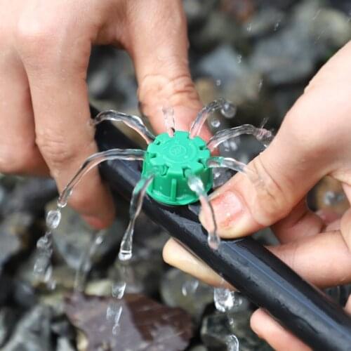 10PCS-200PCS Irrigation Sprinklers 1/4Inch Adjustable Micro Drip Irrigation Watering kits Drip Irrigation Syste