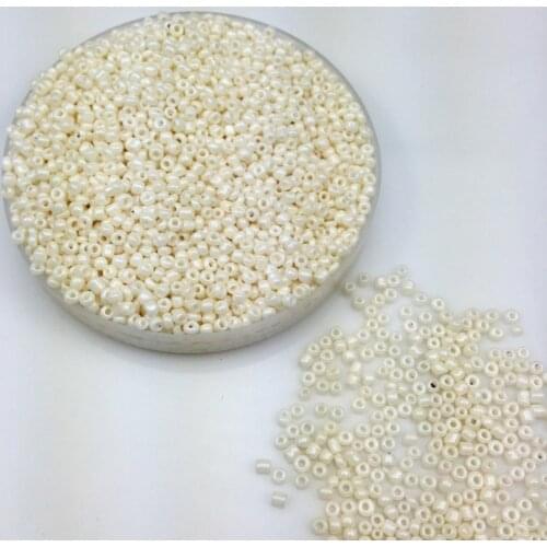 16g 1000pcs 2mm 12/0 Beige Neon Color Opaque Round Loose Spacer Beads Cezch Glass Seed Beads Handmade Jewelry DIY Garment Bead