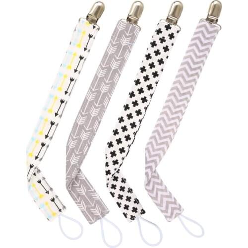 4pcs/set Baby Pacifier Clip Chain Dummy Holder Chupetas Soother Pacifier Clips Strap Nipple Holder For Infant Feeding M0245