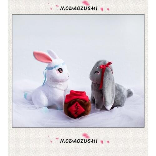 Anime MO DAO ZU SHI Couple Rabbit Stuffed Doll Toy Lan Wangji Wei Wuxian Lover Rabbit Plush Toys Kids Pillow Gift