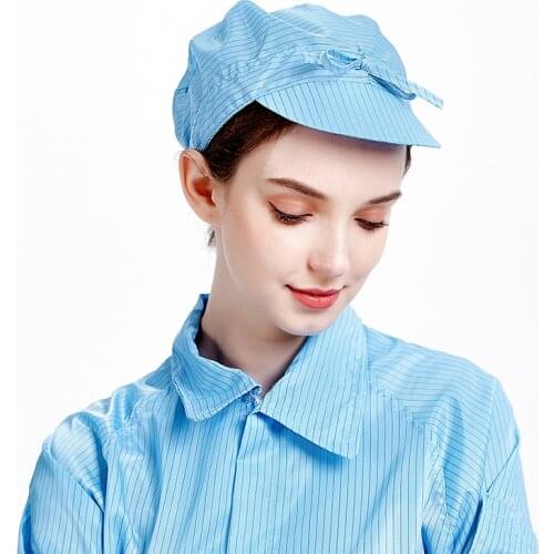 Anti Static Hats working Cap Men Women Working Hats Dust Free Hats Food Workshop Dust Proof Hats Duck Tongue Working Hats