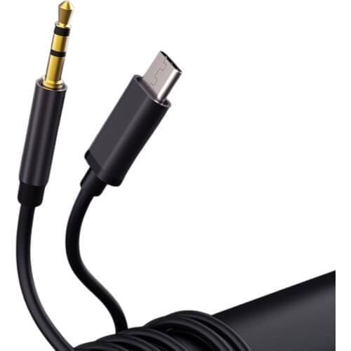 Type C Aux Auto Car Tape Aux Audio Connection Cable Stereo Cable Music Fast Charging Cable Charger