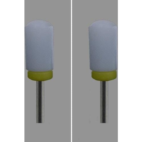 White Ceramic -4PCS -Nail Drill Bit - Large Smooth Top Bit - (0104.066)