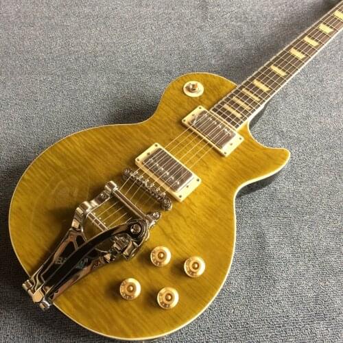 Free delivery, rosewood fingerboard, tiger maple top tremolo Electric guitar , high quality electric guitar180512