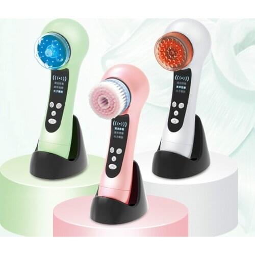 HUOLIYIBAI Electric Facial Cleansing Brush Rotating Face Brush for Exfoliating, Massaging and Deep Cleansing
