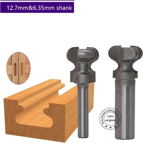 6.35mm&12.7mm shank-1PCS,free shipping Drawer knife,handle and cabinet door slot cutter,woodworking router bit,trimming end mill
