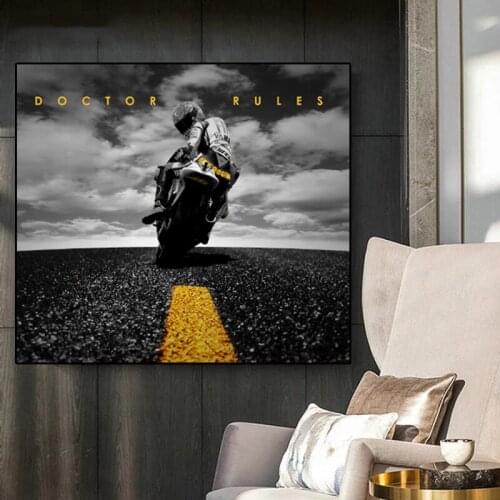 Nordic Trend Locomotive Motorcycle Canvas Painting Art Painting Posters and Prints Street Bar Family Wall Decoration Painting