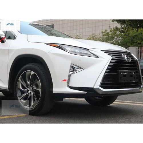Lapetus Car Styling Front Fog Lights Foglight Lamp Decoration Cover Trim 2 Piece For Lexus RX200t RX450h 2016 2017 2018 2019 ABS