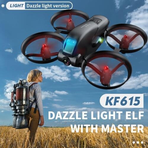 KF615 Mini Drone With Dual Camera 4K HD 2.4G Wifi Fpv Dron Optical Flow Positioning RC Qudacopter Helicopter Gift Toy For Kids