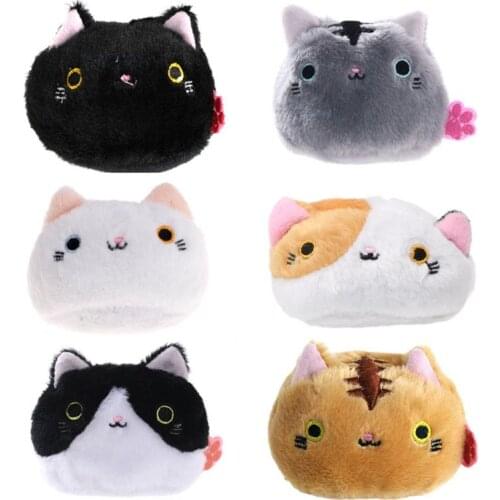 Mini Palm Sandbags Soft Cat Plush Toys Cute Cartoon Cat Doll For Children