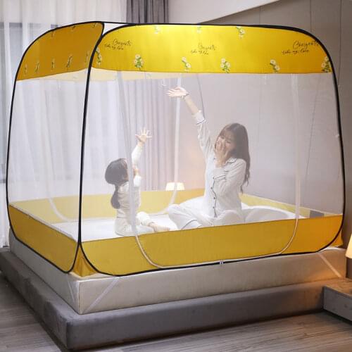 Ger mosquito net 1.8m bed 1.5 household installation-free zipper anti-fall dust-proof encrypted account 2m foldable