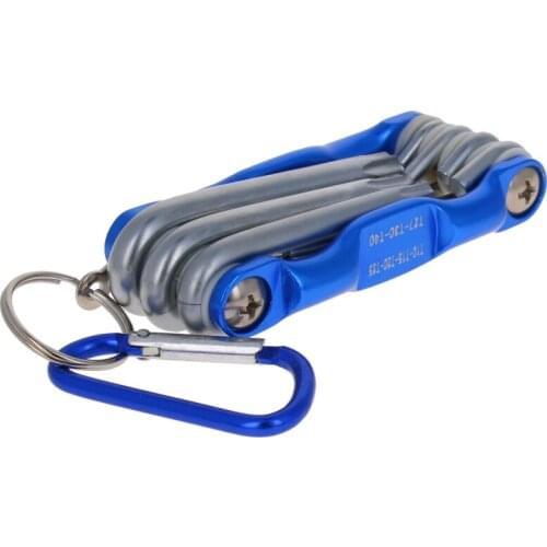 Hot 7pcs/set Torx Wrench Set T10 T15 T20 T25 T27 T30 T40 40 Chrome Small Aluminum Rod Plum Blossom Buckle Bulk Wrench Set 1set