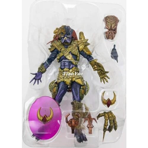 NECA The Ultimate Alien Hunter PREDATOR Electronic LED Targeting EYES Ver. Articulated Action Figure 17cm