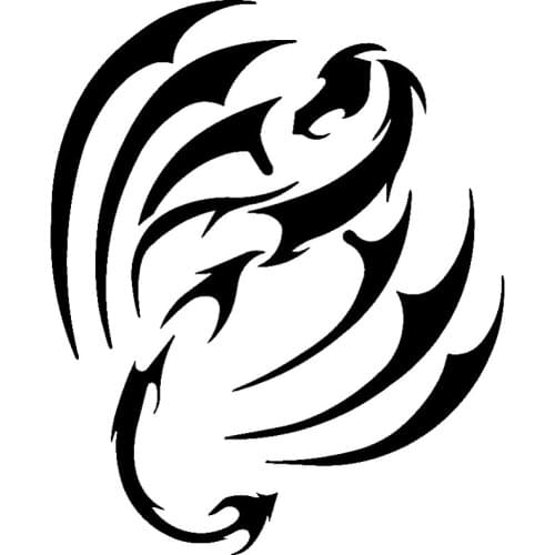 New Hot Car Sticker Tribal Dragon Vinyl Car Decals Scratches Waterproof Motorcycle PVC Good Quality Waterproof Sun Protection