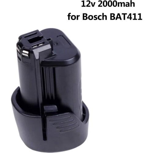 10.8V 12V 2000mah Li-ion Battery Replace for Bosch BAT411 BAT412 2607336863 D-70745GOP 2607336013 2607336014 Power Tools Battery