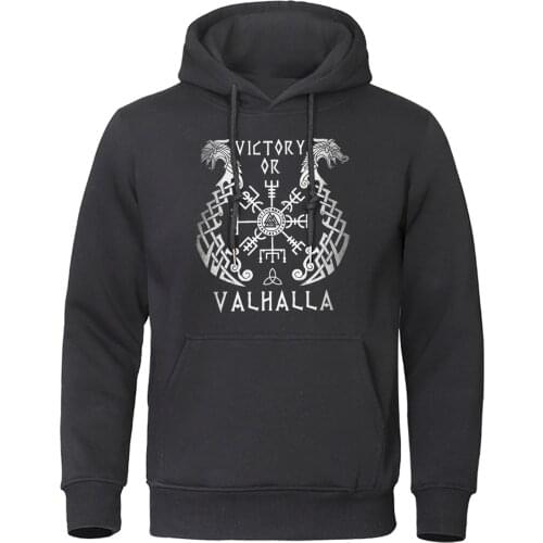 Autumn Pullover Warm Sweatshirt Daily Casual Hoody Viking Legend Men Hoodies Streetwear Valhalla Odin Mens Hoodie