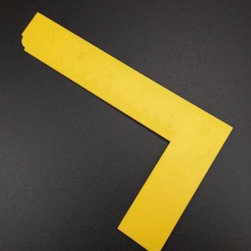 Plastic Right angle Ruler Clear Transparent Measurements Straight Ruler Measure Tool for Drawing Painting woodworking Gauges