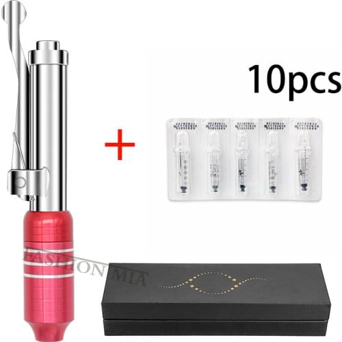 Hyaluronic Acid Pen Lip Filling High Pressure Anti Wrinkle Ampoule Beauty Skin Introduction Instrument 6-Color Rotating Head