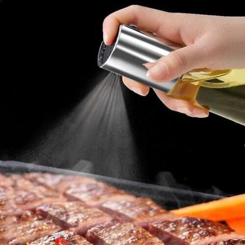 Glass Olive Oil Sprayer Oil Spray Empty Bottle Oil Dispenser for Cooking Kitchen Baking 100ml