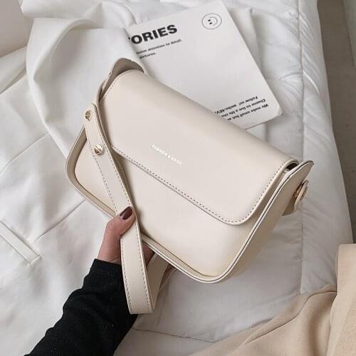 Solid Color High Quality Leather False Hand Shoulder Bags for Women 2021 New Travel Handbag Square Fashion Ladies Crossbody Bag
