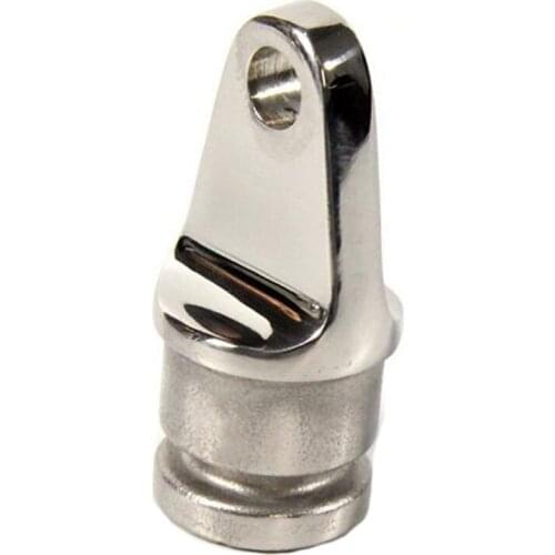 Triangular Inside Pipe Rounded 1Inch Eye End Fits 25mm Hardware yacht Top Fitting Marine Boat