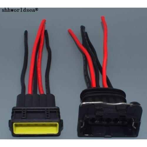 Worldgolden 5 Pin 5 Way Sealed Female And Male Junior Power Timer JPT Connector Plug 282193-1 with wire