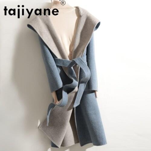 Tajiyane Winter Coats for Women Real Fur Jacket Woman 100% Wool Jackets Especially Female Cashmere Coats Abrigos Mujer TN1564